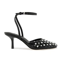RM Rebecca Minkoff Fiona Womens Round Closed Toe Spool Heel Pumps