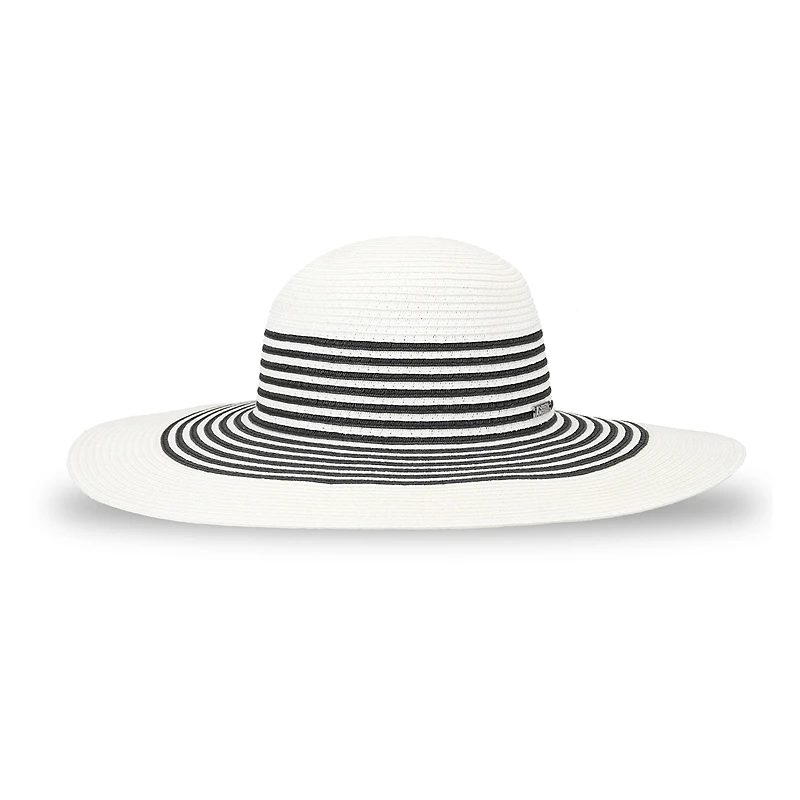 JS Jessica Simpson Black And White Stripe Womens Floppy Hat