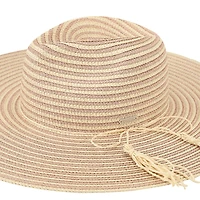 JS Jessica Simpson Stripe Shimmer Womens Floppy Hat