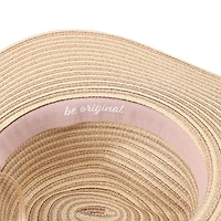 JS Jessica Simpson Stripe Shimmer Womens Floppy Hat