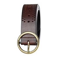 Levi's® Fully Adjustable Belt, Round Centerbar Buckle, Genuine Leather Womens Belt