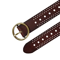 Levi's® Fully Adjustable Belt, Round Centerbar Buckle, Genuine Leather Womens Belt