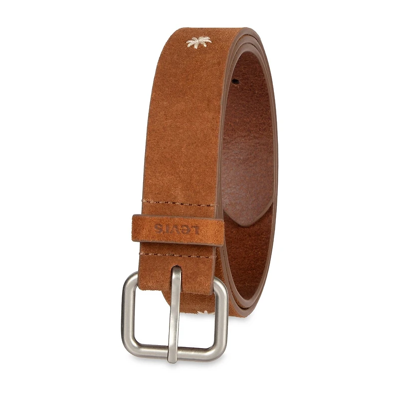 Levi's® Floral Stitched Strap Casual Belt, Genuine Leather Womens Belt