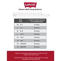 Levi's® Sliding Loop Belt, Genuine Leather Womens Belt
