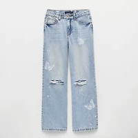 Vanilla Star Big Kid Girls Wide Leg Jean