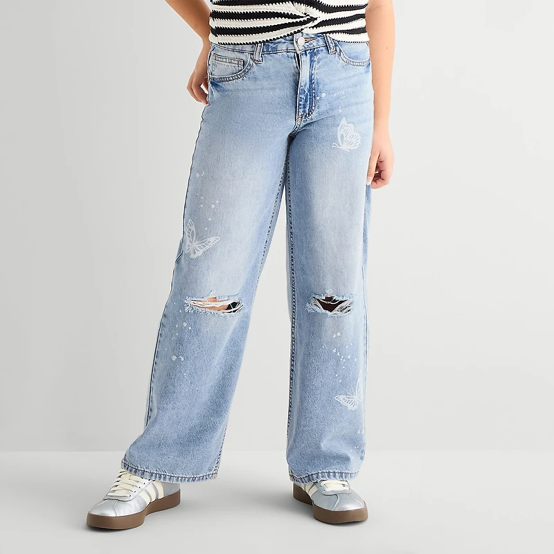 Vanilla Star Big Kid Girls Wide Leg Jean