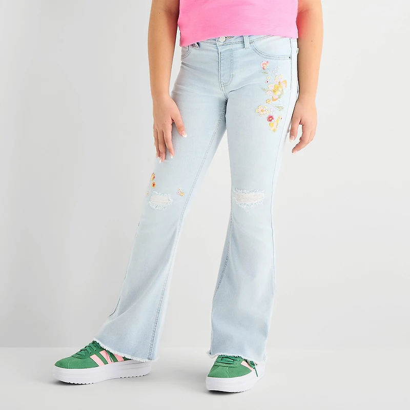 Vanilla Star Big Kid Girls Flare Leg Jean