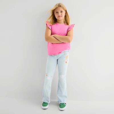Vanilla Star Big Kid Girls Flare Leg Jean