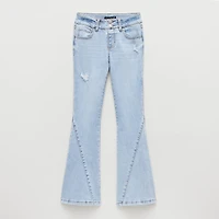 Vanilla Star Big Kid Girls High Rise Flare Leg Jean