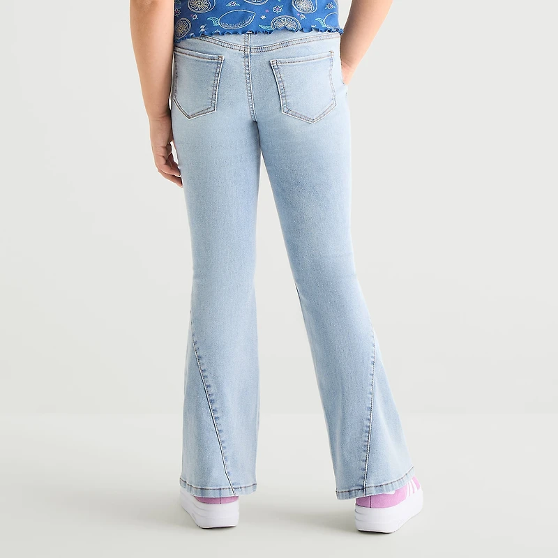Vanilla Star Big Kid Girls High Rise Flare Leg Jean