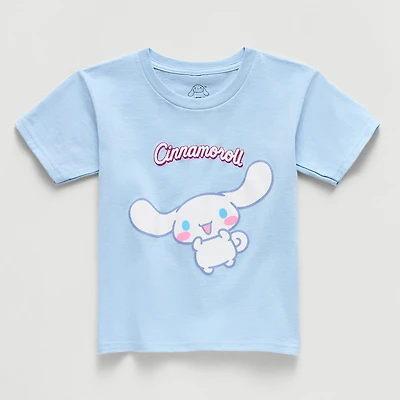 Little & Big Kid Girls Crew Neck Short Sleeve Regular Fit Cinnamoroll Graphic T-Shirt