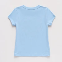 Thereabouts Little & Big Kid Girls Crew Neck Short Sleeve Classic Fit Graphic T-Shirt
