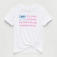 Thereabouts Little & Big Kid Girls Crew Neck Short Sleeve Oversized Graphic T-Shirt