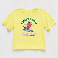 Xersion Little & Big Kid Girls Crew Neck Short Sleeve Relaxed Fit Graphic T-Shirt