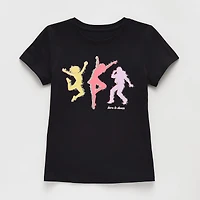 Xersion Little & Big Kid Girls Crew Neck Short Sleeve Regular Fit Graphic T-Shirt
