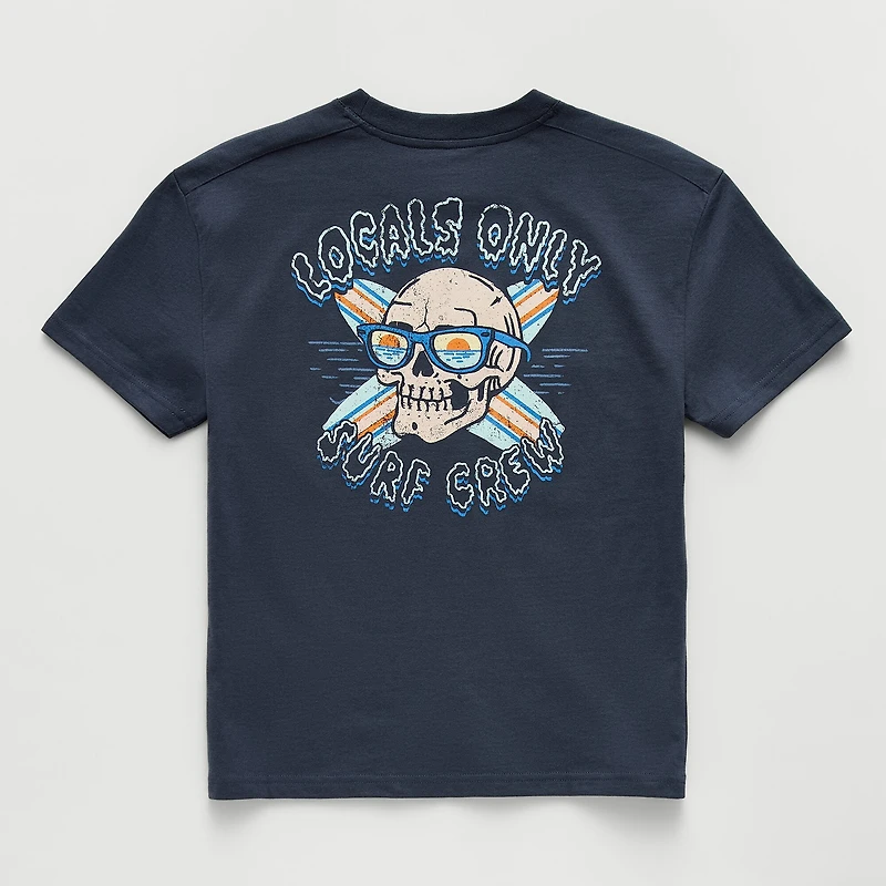 Thereabouts Little & Big Kid Boys Crew Neck Short Sleeve Oversized Graphic T-Shirt