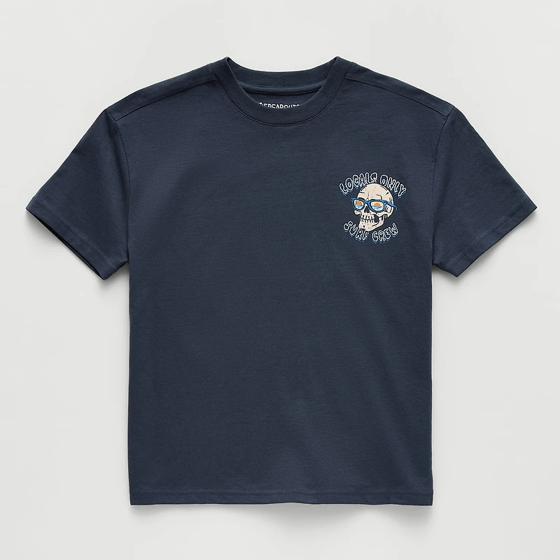 Thereabouts Little & Big Kid Boys Crew Neck Short Sleeve Oversized Graphic T-Shirt