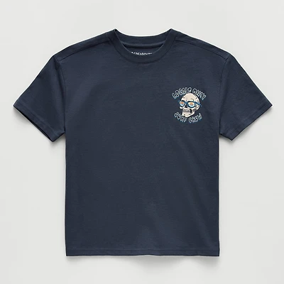 Thereabouts Little & Big Kid Boys Crew Neck Short Sleeve Oversized Graphic T-Shirt
