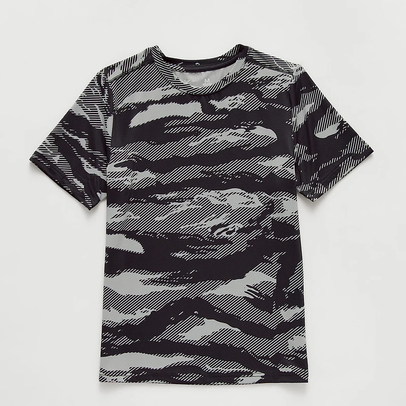 Xersion Little & Big Kid Boys Crew Neck Short Sleeve Moisture Wicking Active T-Shirt