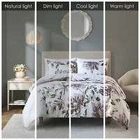 Madison Park Essentials Leena Floral Complete Bedding Set with Sheets