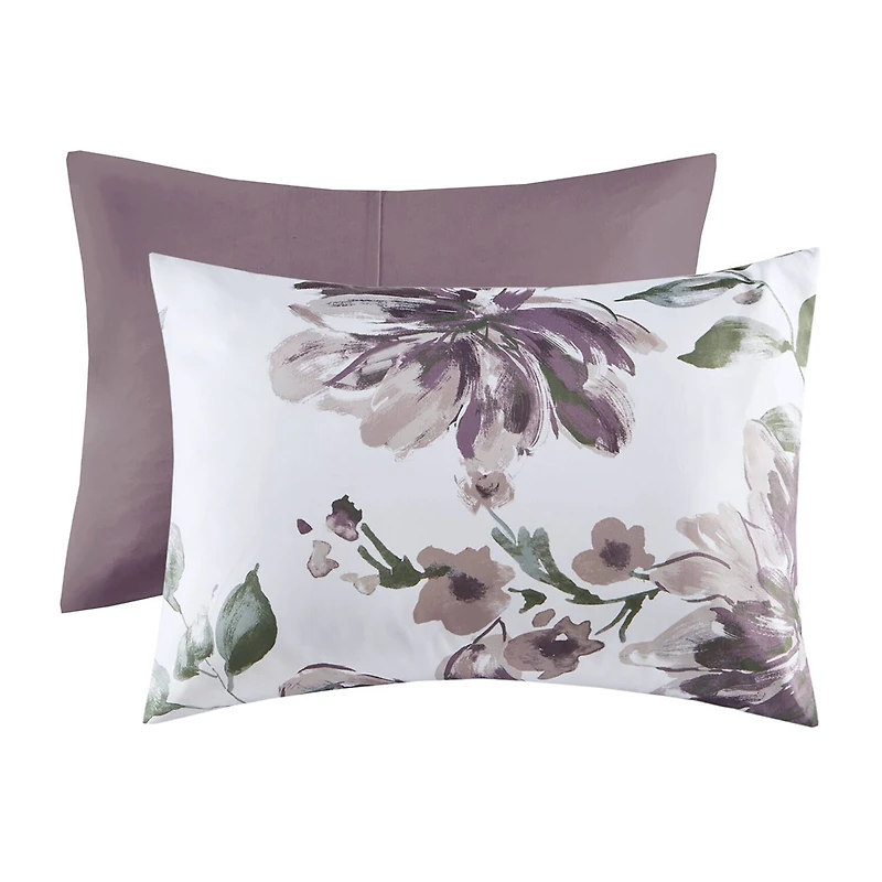 Madison Park Essentials Leena Floral Complete Bedding Set with Sheets