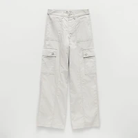 Vanilla Star Big Kid Girls Wide Leg Cargo Pant