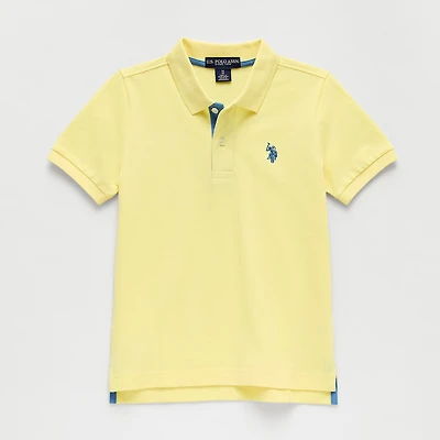 U.S. Polo Assn. Little & Big Kid Boys Short Sleeve Regular Fit Embroidered Shirt
