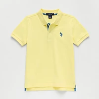 U.S. Polo Assn. Little & Big Kid Boys Short Sleeve Regular Fit Embroidered Shirt