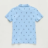 U.S. Polo Assn. Little & Big Kid Boys Short Sleeve Regular Fit Embroidered Shirt