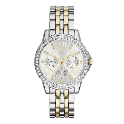 Relic® Womens Crystal-Accent Two-Tone Bracelet Watch ZR15753