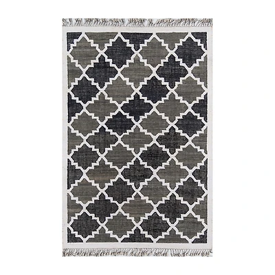 Novogratz Greyback Geometric Indoor Rectangular Accent Rug