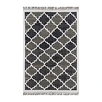 Novogratz Greyback Geometric Indoor Rectangular Accent Rug
