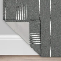 Eclipse Ronneby Stripe Grommet Top Blackout Single Curtain Panel