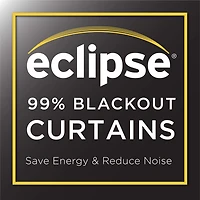 Eclipse Ronneby Stripe Grommet Top Blackout Single Curtain Panel