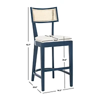 Safavieh Galway Counter Height Upholstered Bar Stool