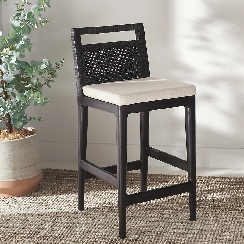 Safavieh Darin Counter Height Upholstered Bar Stool