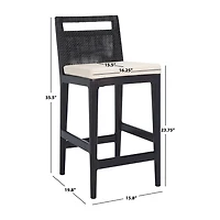 Safavieh Darin Counter Height Upholstered Bar Stool