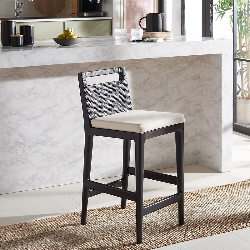 Safavieh Darin Counter Height Upholstered Bar Stool