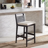 Safavieh Darin Counter Height Upholstered Bar Stool