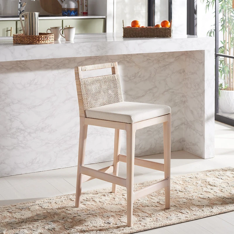 Safavieh Darin Counter Height Upholstered Bar Stool