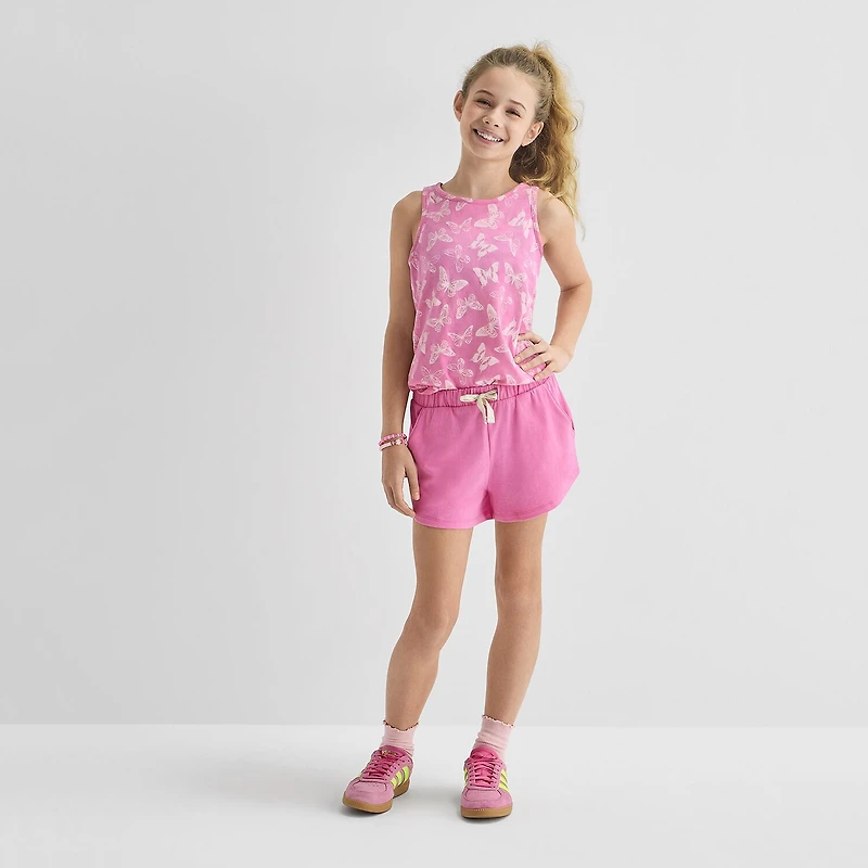 Thereabouts Little & Big Kid Girls Crew Neck Sleeveless Tank Top