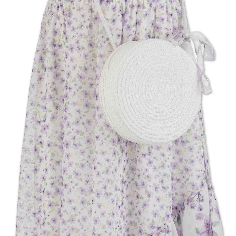 Speechless Big Kid Girls Plus Short Sleeve Flutter A-Line Dress