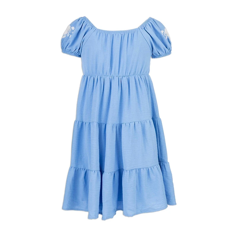 Speechless Big Kid Girls Short Sleeve Puffed A-Line Dress