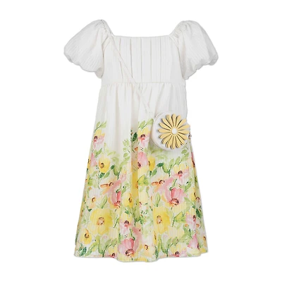 Speechless Big Kid Girls Plus Short Sleeve Balloon A-Line Dress