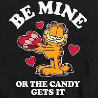 Be Mine Valentine'S Day Little & Big Kid Boys Crew Neck Short Sleeve Regular Fit Garfield Graphic T-Shirt