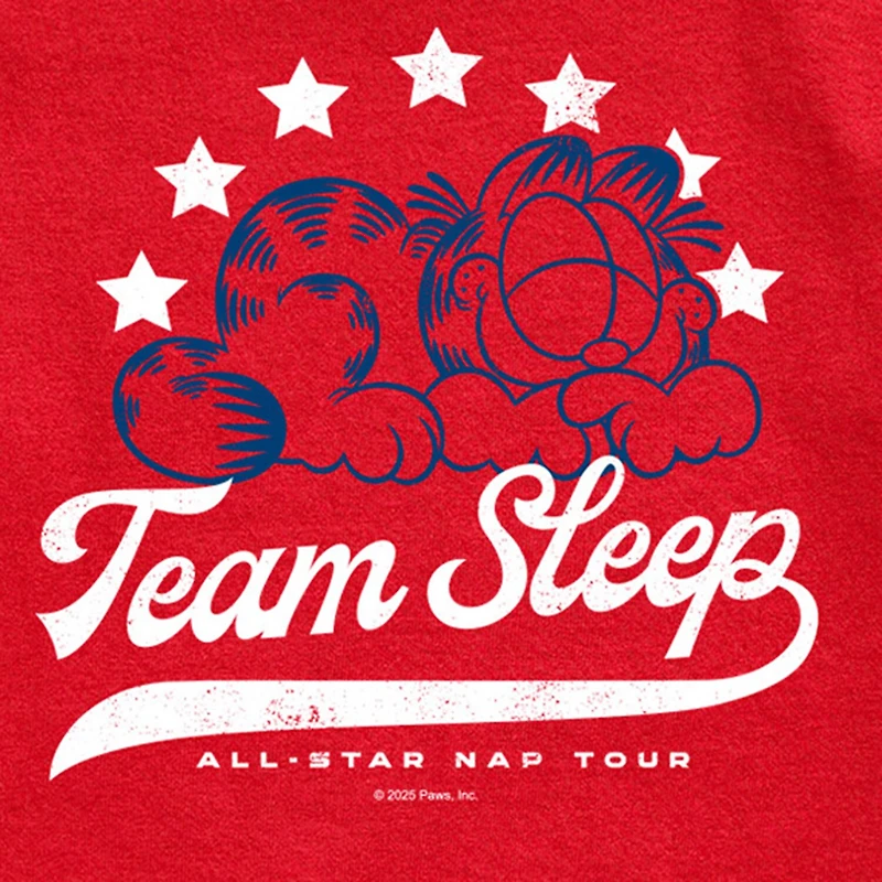 Team Sleep Little & Big Kid Boys Crew Neck Short Sleeve Regular Fit Garfield Graphic T-Shirt