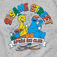 Elmo And Friends Ski Club Little & Big Kid Boys Crew Neck Short Sleeve Regular Fit Sesame Street Graphic T-Shirt