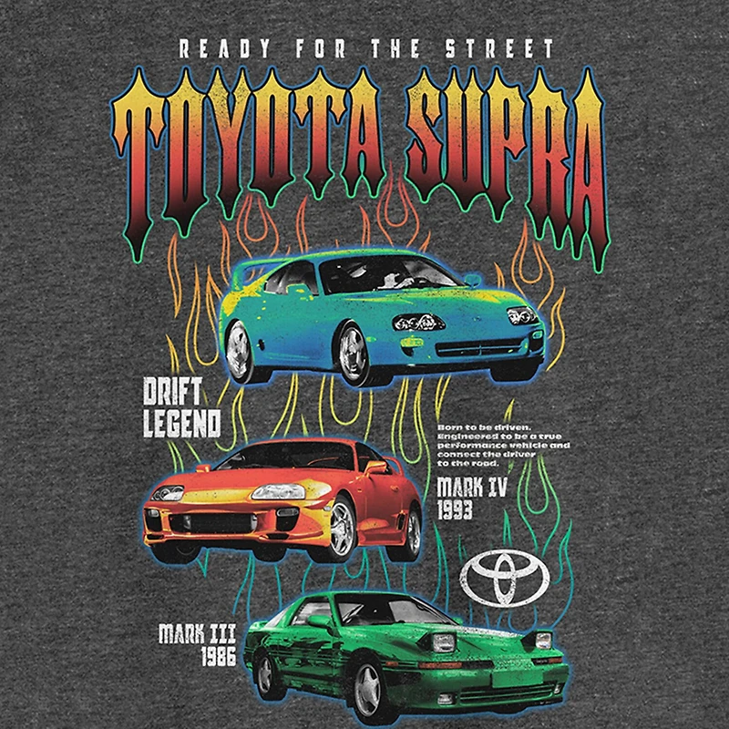 Toyota Mens Crew Neck Short Sleeve Regular Fit Graphic T-Shirt