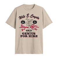 Mens Crew Neck Short Sleeve Regular Fit Looney Tunes Graphic T-Shirt