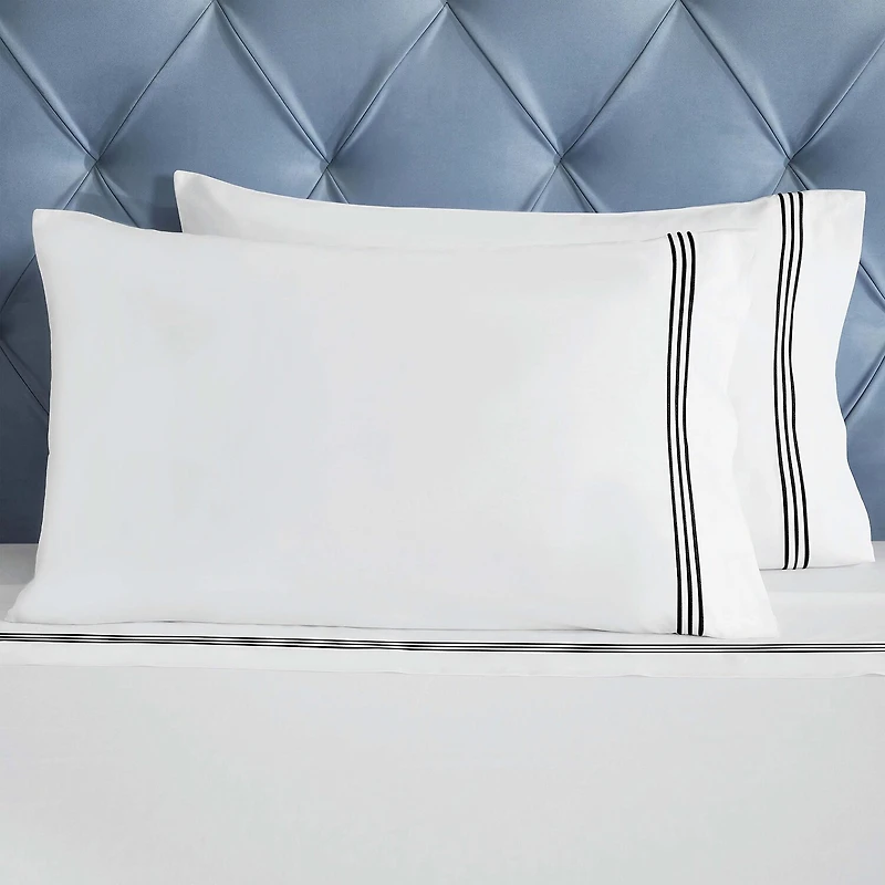 SUPERIOR® Brandon Embroidered Cotton Modern 320tc Deep Pocket Sheet Set